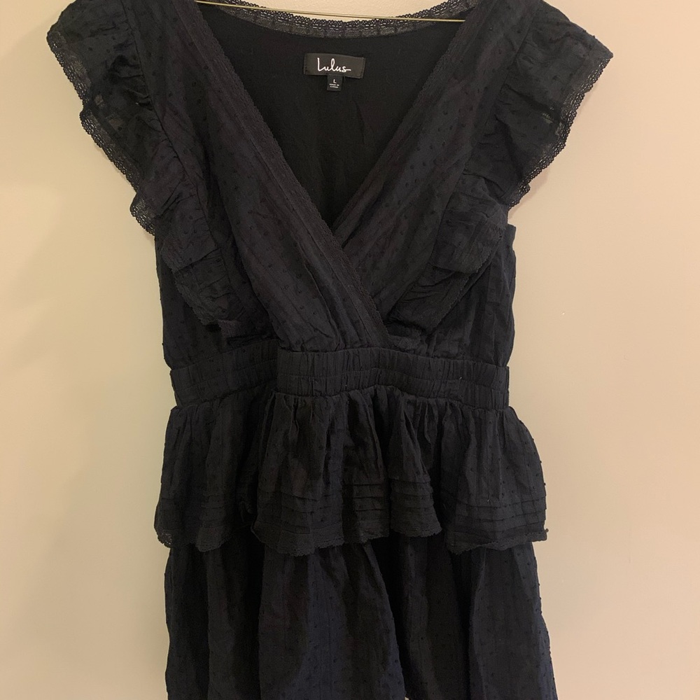 Lulus Riffled Mini Dress - Picture 3 of 5